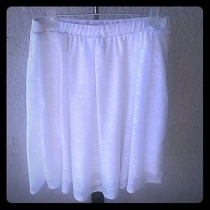 Blush White Skirt
